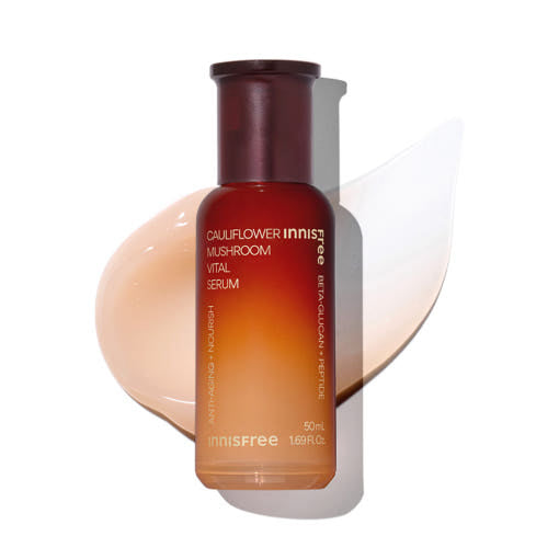 INNISFREE Cauliflower Mushroom Vital Serum 50ml disponible sur Ma petite Coree, ton Eshop 100% K-beauty en direct de Seoul