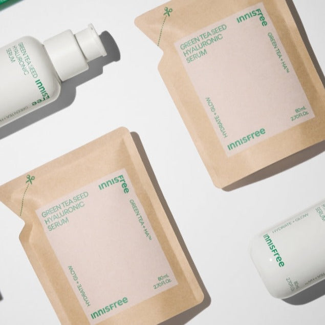 INNISFREE Green Tea Seed Hyaluronic Serum Special Set (Serum 80ml + Refill) disponible sur Ma petite Coree, ton Eshop 100% K-beauty en direct de Seoul