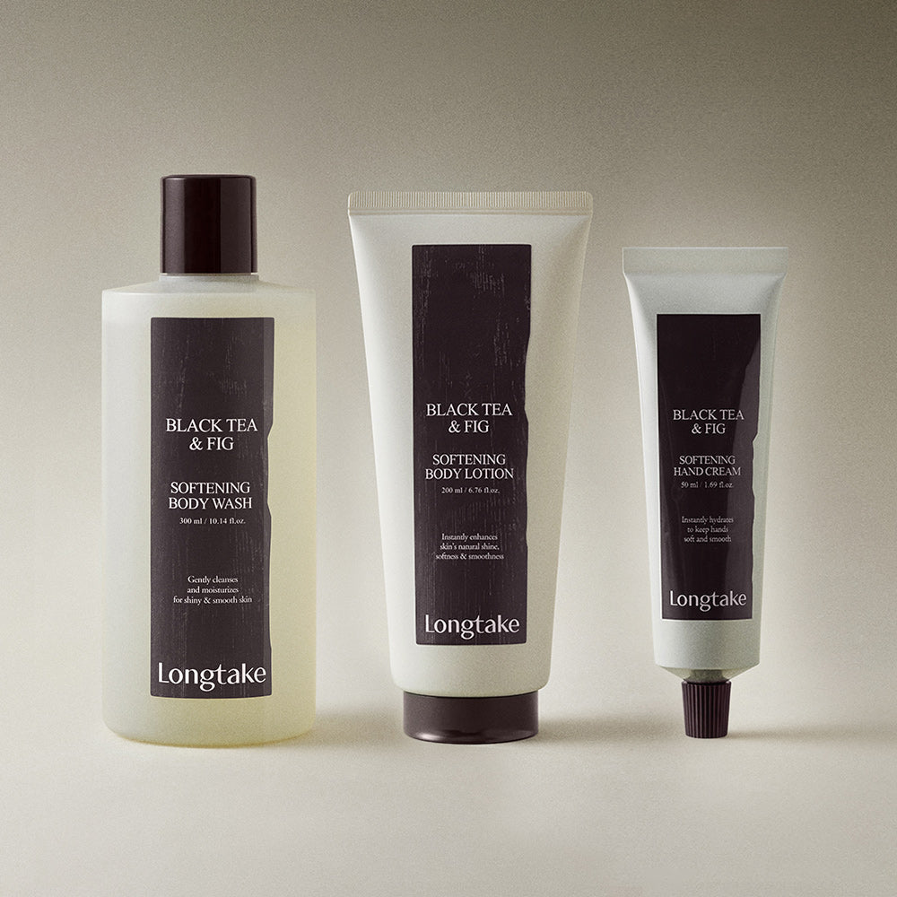 LONGTAKE Body 3 piece set (Body Lotion, Body Wash, Handcream) disponible sur Ma petite Coree, ton Eshop 100% K-beauty en direct de Seoul