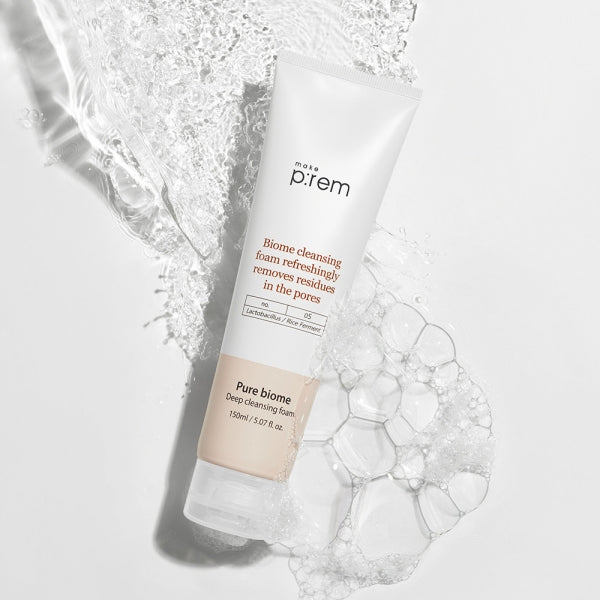 MAKE P:REM Pure Biome Deep Cleansing Foam 150ml disponible sur Ma petite Coree, ton Eshop 100% K-beauty en direct de Seoul
