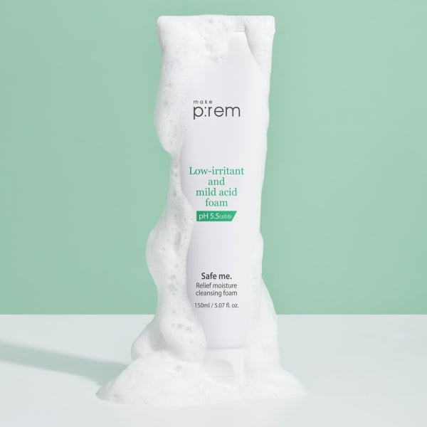 MAKE P:REM Safe Me Relief Moisture Cleansing Foam 150ml disponible sur Ma petite Coree, ton Eshop 100% K-beauty en direct de Seoul