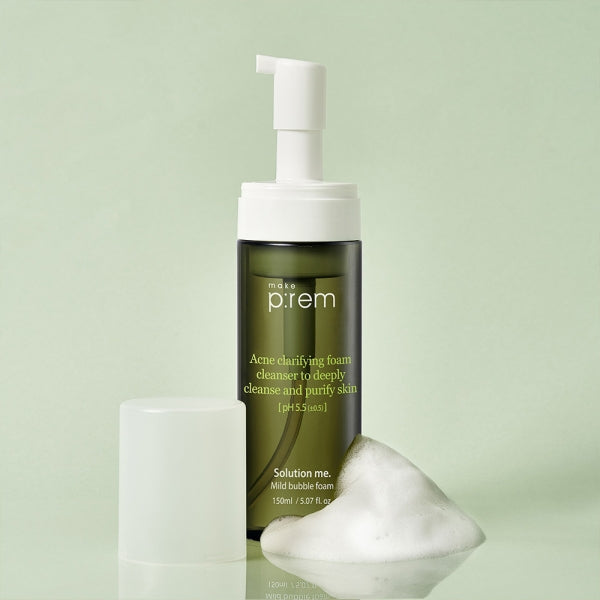 MAKE P:REM Solution Me Mild Bubble Foam 150ml disponible sur Ma petite Coree, ton Eshop 100% K-beauty en direct de Seoul