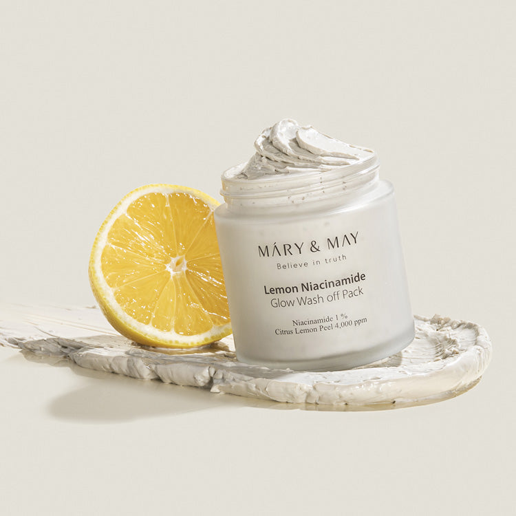 MARY & MAY Lemon Niacinamide Glow Wash off Pack 125g disponible sur Ma petite Coree, ton Eshop 100% K-beauty en direct de Seoul