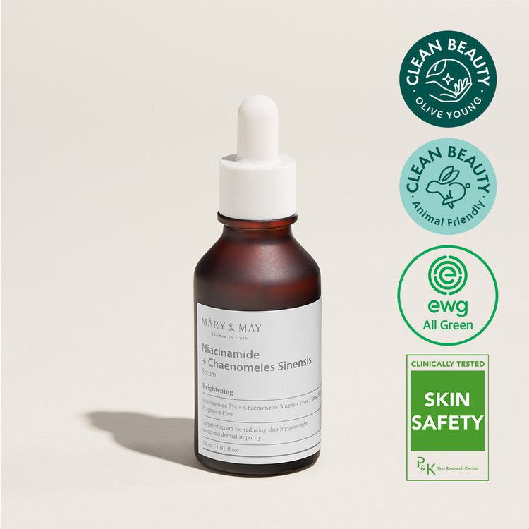 MARY & MAY Niacinamide + Chaenomeless Sinensis Serum 30ml disponible sur Ma petite Coree, ton Eshop 100% K-beauty en direct de Seoul