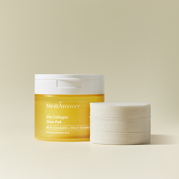MEDIANSWER Vita Collagen Glow Pad 80p 140ml disponible sur Ma petite Coree, ton Eshop 100% K-beauty en direct de Seoul