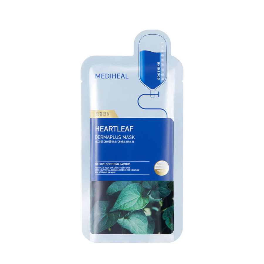 MEDIHEAL Derma Plus Houttuynia Cordata Mask 10 Sheets