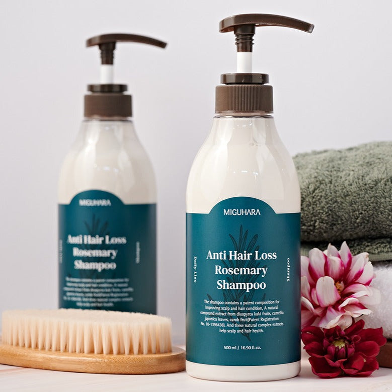 Rosemary Anti-Hair Loss Shampoo MIGUHARA 500ml My Little Korea