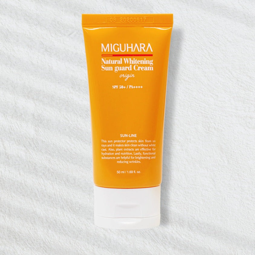 MIGUHARA Natural Whitening Sun Guard Cream Origin SPF50+ 50ml disponible sur Ma petite Coree, ton Eshop 100% K-beauty en direct de Seoul