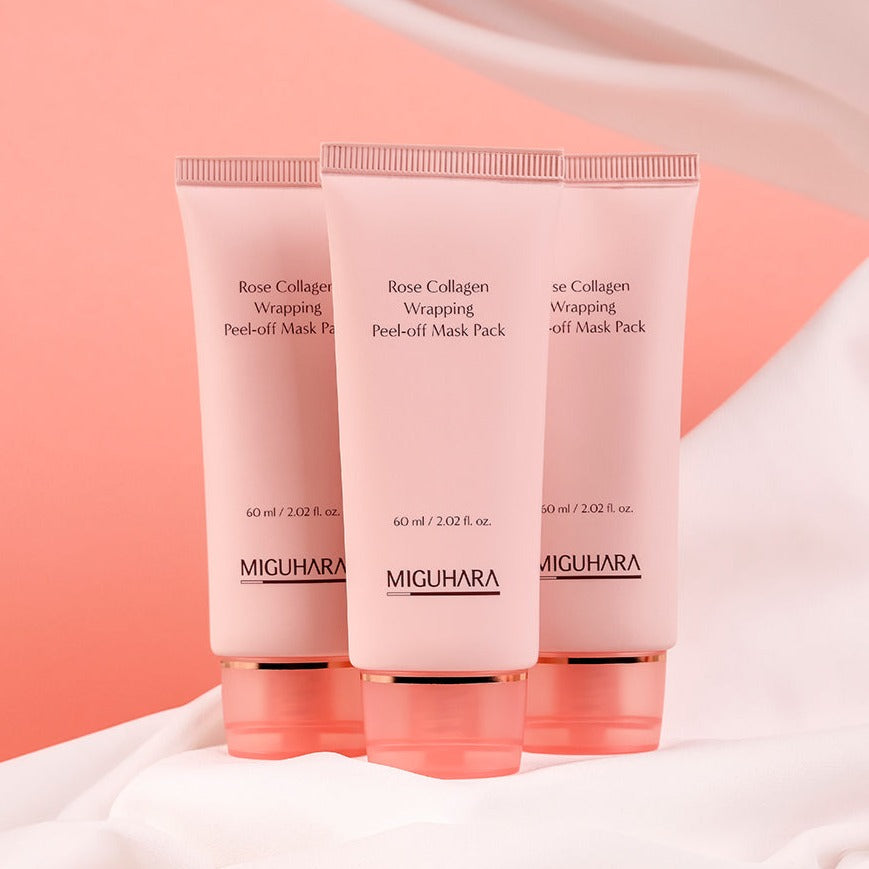 MIGUHARA Rose Collagen Wrapping Peel-off Mask 60ml disponible sur Ma petite Coree, ton Eshop 100% K-beauty en direct de Seoul