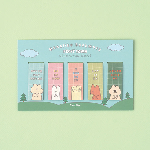 MONOLIKE Magnetic Bookmark Set #StoryTownAfternoon Ver.1 disponible sur Ma petite Coree, ton Eshop 100% K-beauty en direct de Seoul
