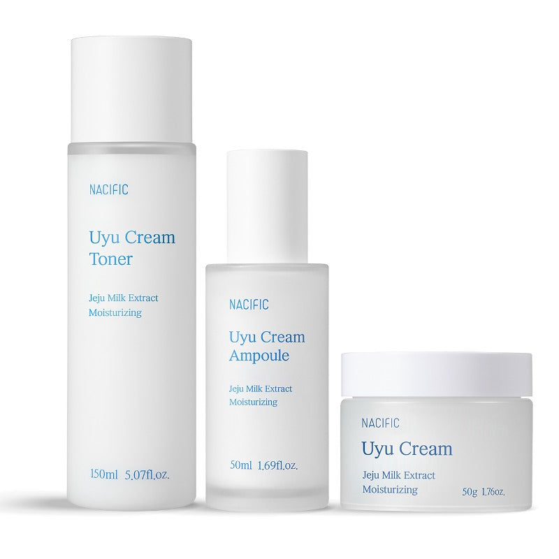 NACIFIC Uyu Cream Set Of 3 (Cream+Ampoule+Toner)