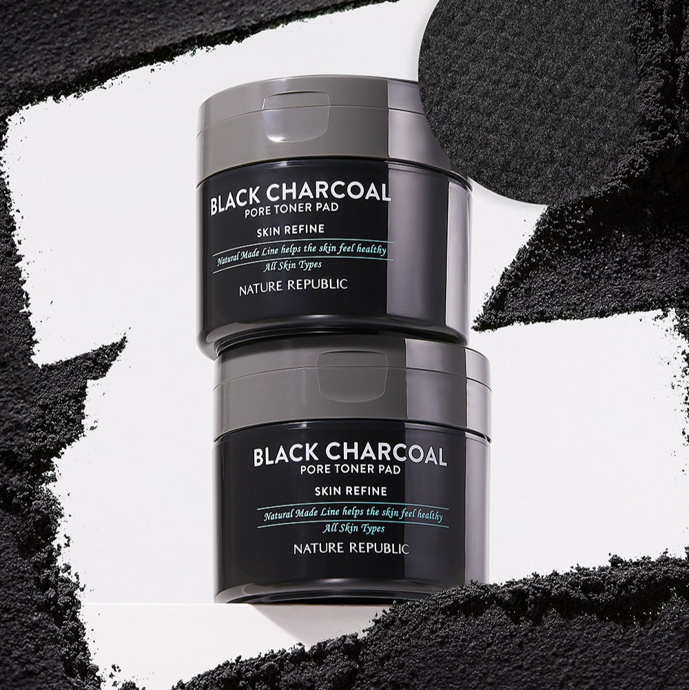 NATURE REPUBLIC Made Black Charcoal pore Toner Pads 100g disponible sur Ma petite Coree, ton Eshop 100% K-beauty en direct de Seoul