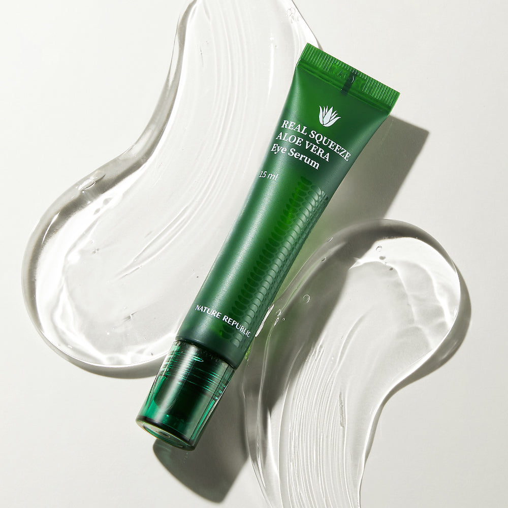 NATURE REPUBLIC Real Squeeze Aloe Vera Eye Serum 15ml disponible sur Ma petite Coree, ton Eshop 100% K-beauty en direct de Seoul
