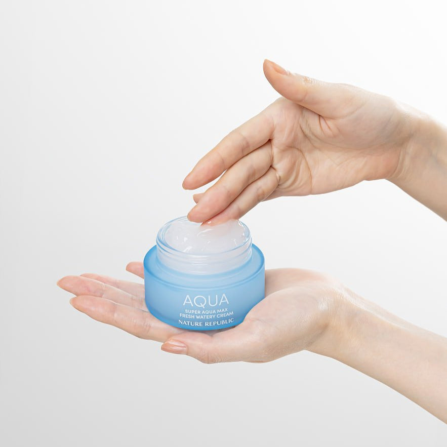NATURE REPUBLIC Super Aqua Max Fresh Watery Cream 80ml disponible sur Ma petite Coree, ton Eshop 100% K-beauty en direct de Seoul
