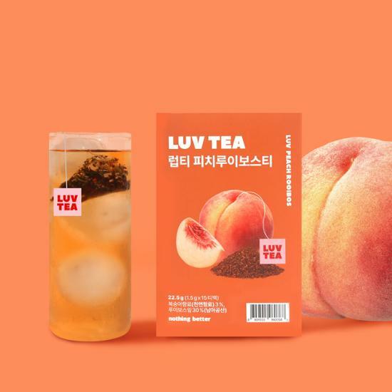 NOTHING BETTER Luv Tea Peach Rooibos (x15) disponible sur Ma petite Coree, ton Eshop 100% K-beauty en direct de Seoul
