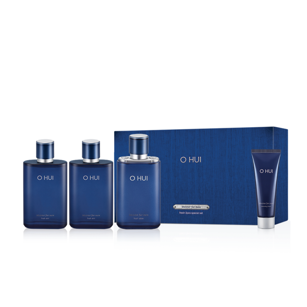 OHUI Meister For Men Fresh Set (Moisturizer, Lotion, Cleansing Foam) disponible sur Ma petite Coree, ton Eshop 100% K-beauty en direct de Seoul