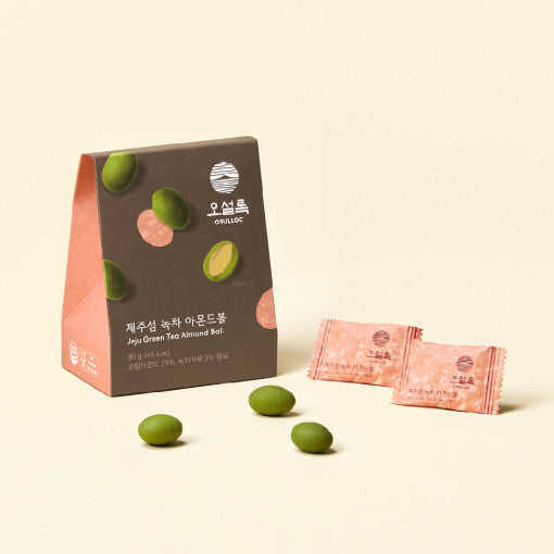 OSULLOC Jeju Green Tea Almond Ball 80g disponible sur Ma petite Coree, ton Eshop 100% K-beauty en direct de Seoul
