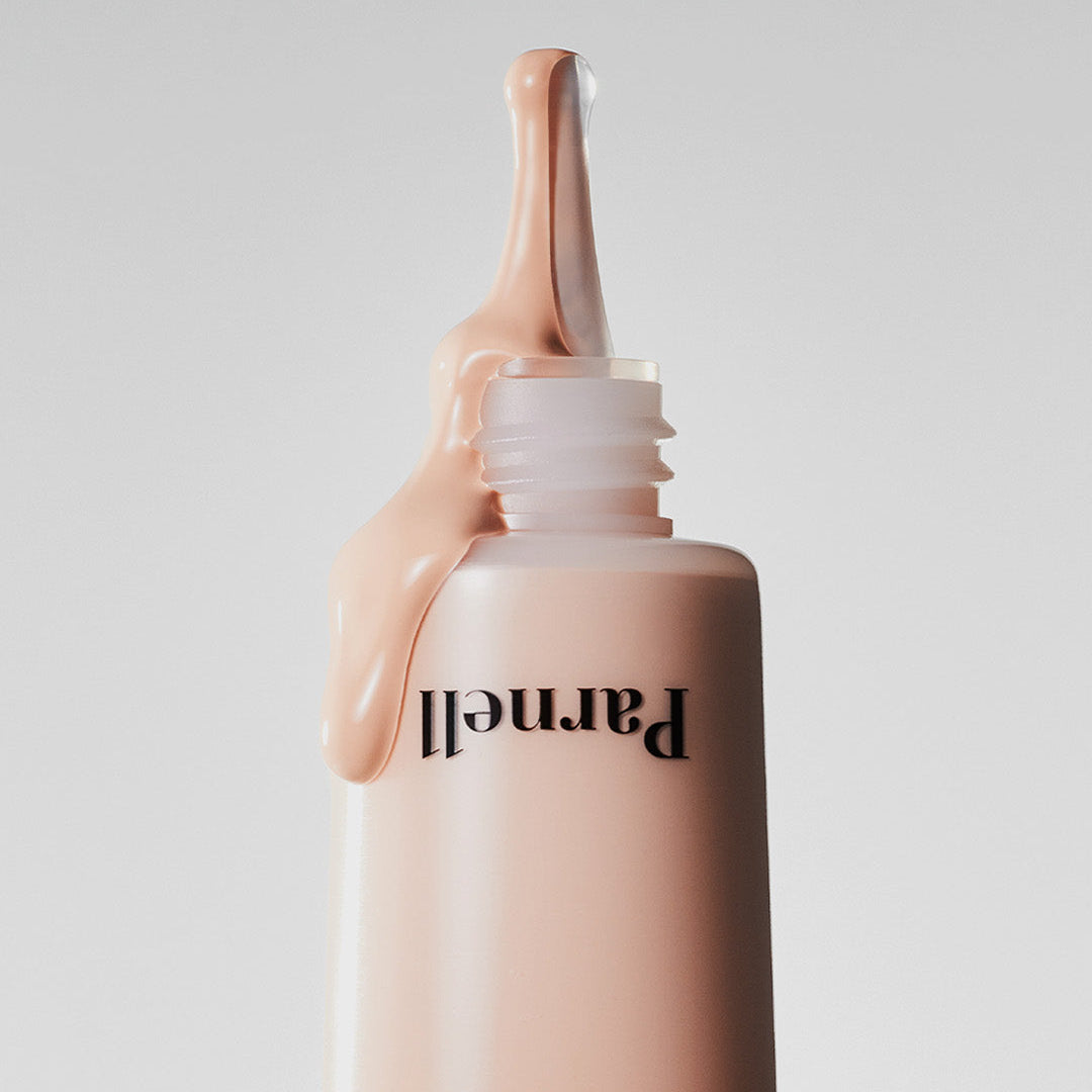 PARNELL Cicamanu Serum BB SPF50+ PA++++ 30ml, flacon de sérum beige sur fond clair, contexte visuel produit.