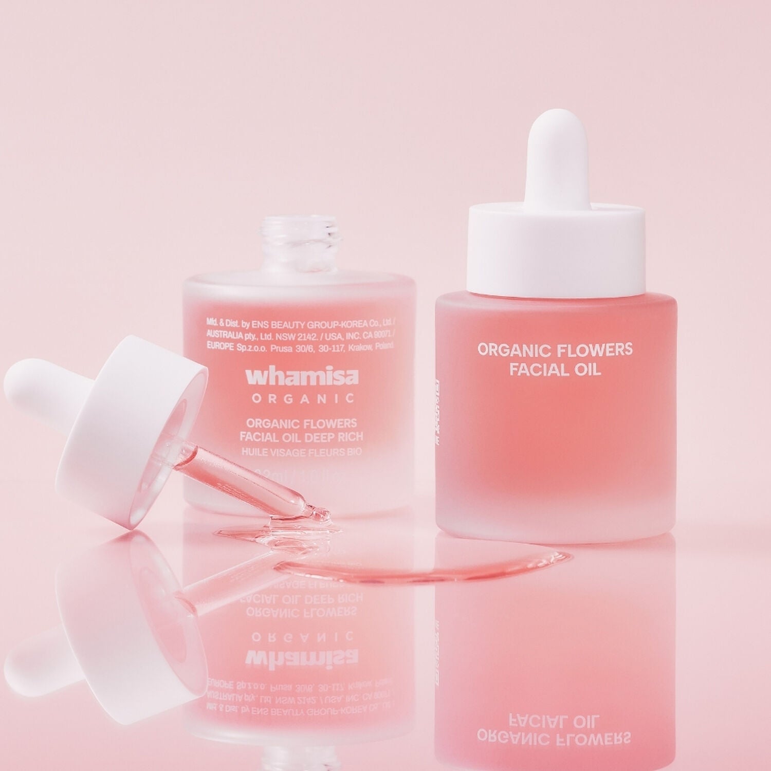 WHAMISA Organic Flowers Facial Oil Deep Rich 32ml