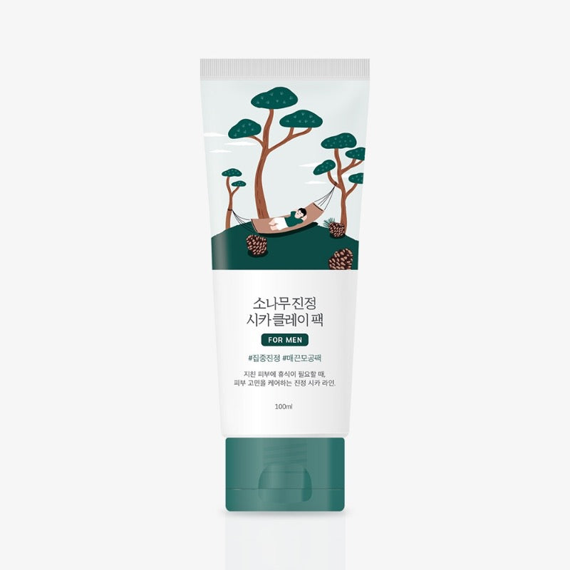 ROUNDLAB For Men Pine Calming Cica Clay Pack 100ml disponible sur Ma petite Coree, ton Eshop 100% K-beauty en direct de Seoul