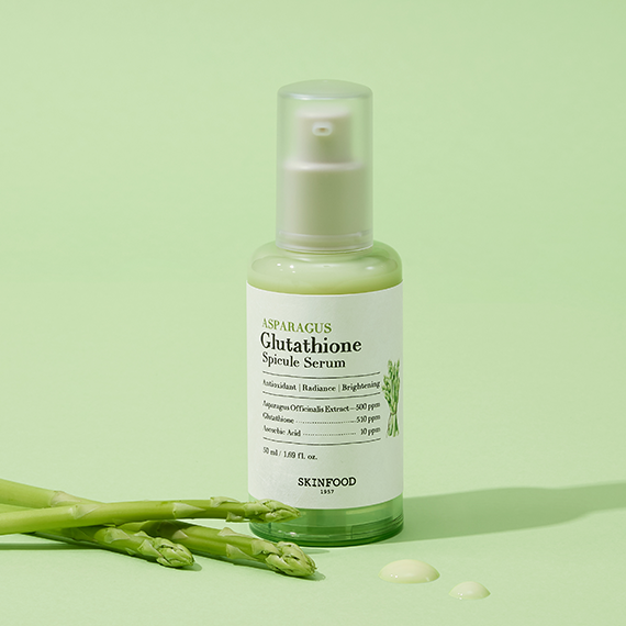 SKINFOOD Asparagus Glutathione Spicule Serum 50ml disponible sur Ma petite Coree, ton Eshop 100% K-beauty en direct de Seoul
