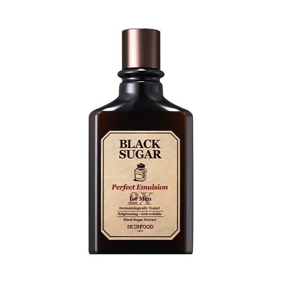 SKINFOOD Black Sugar Perfect Emulsion 2X For Men 180ml disponible sur Ma petite Coree, ton Eshop 100% K-beauty en direct de Seoul
