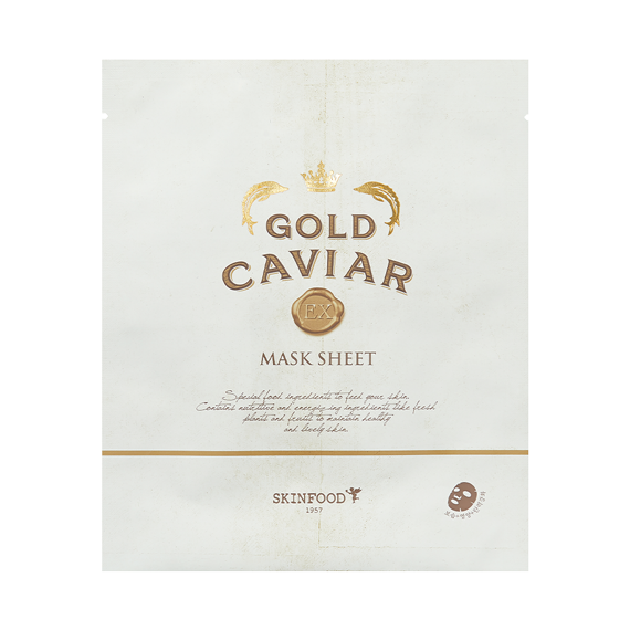SKINFOOD Gold Caviar EX Mask Sheet disponible sur Ma petite Coree, ton Eshop 100% K-beauty en direct de Seoul