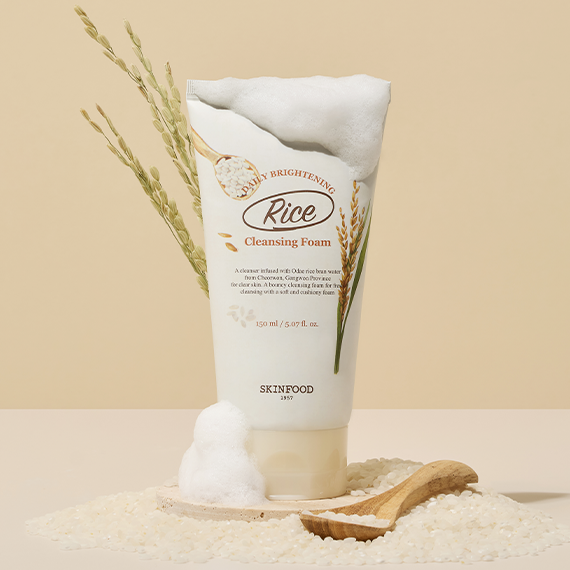 SKINFOOD Rice Daily Brightening Cleansing Foam 150ml