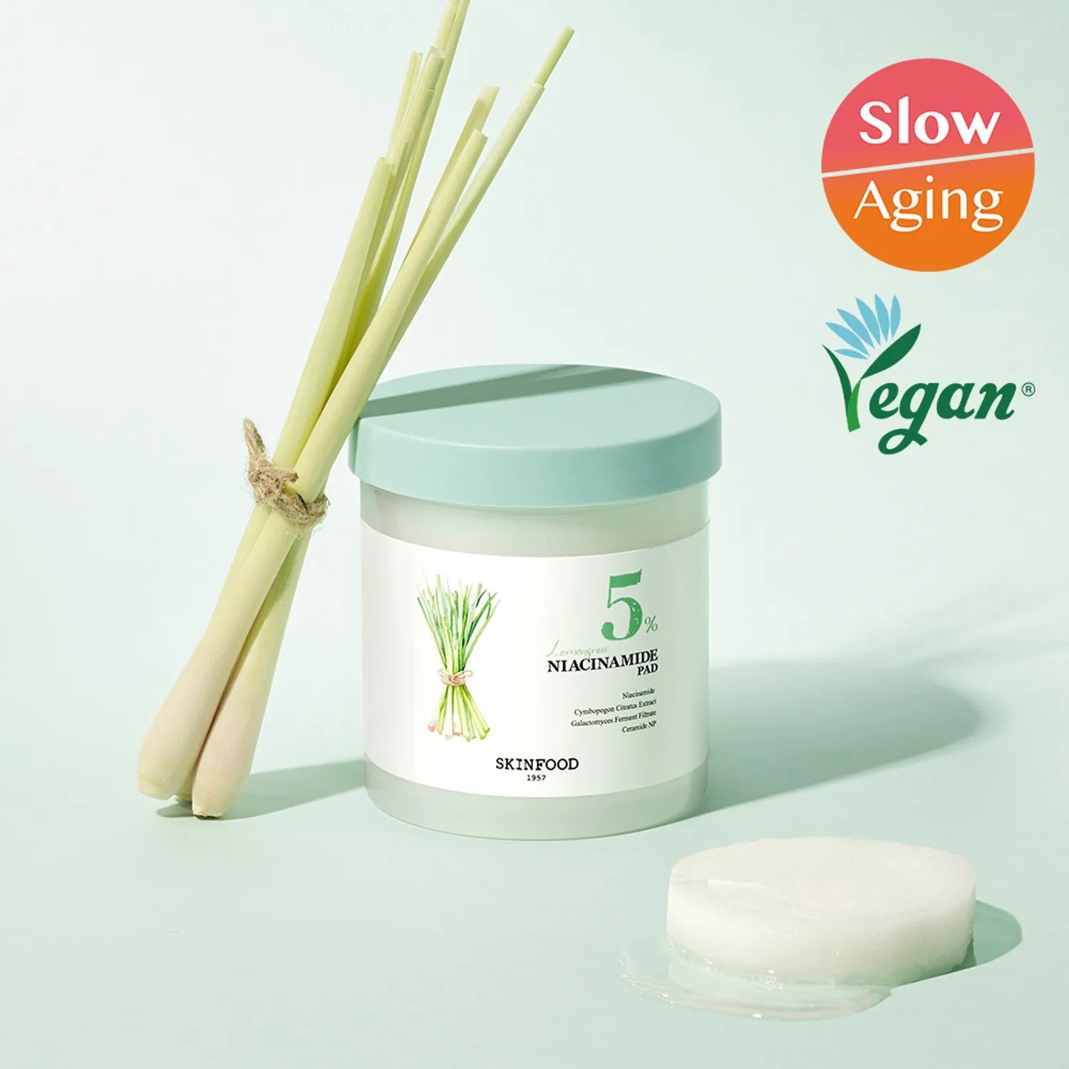 SKINFOOD Lemongrass Niacinamide 5 60 Pads