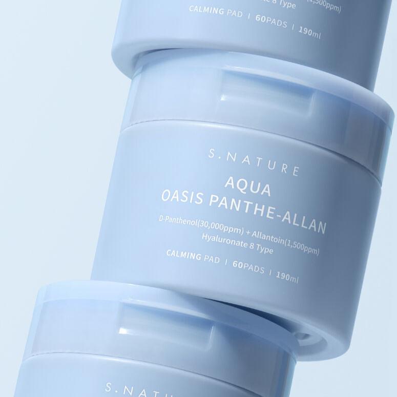 S.NATURE Aqua Oasis Panthe-Allan Calming Pads 60p 190ml disponible sur Ma petite Coree, ton Eshop 100% K-beauty en direct de Seoul