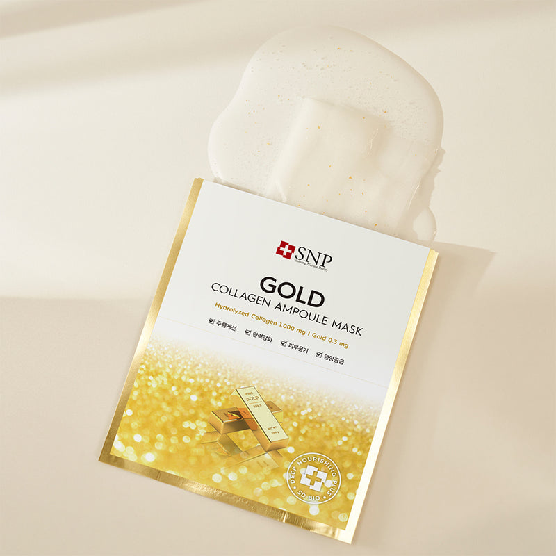 SNP BEAUTY Gold Collagen Ampoule Mask 25ml*10ea