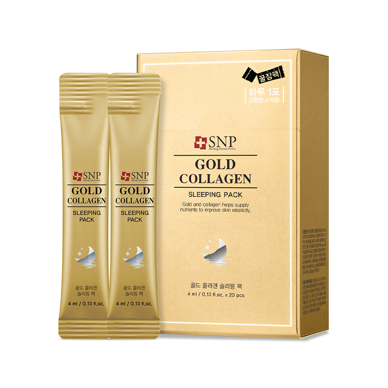 SNP BEAUTY Gold Collagen Sleeping Pack 4ml*20ea