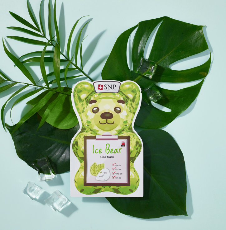 SNP BEAUTY Ice Bear Cica Mask 33ml*10ea