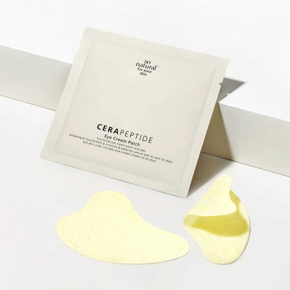 SO NATURAL Ceramide Peptide Eye Cream Patch 10p disponible sur Ma petite Coree, ton Eshop 100% K-beauty en direct de Seoul