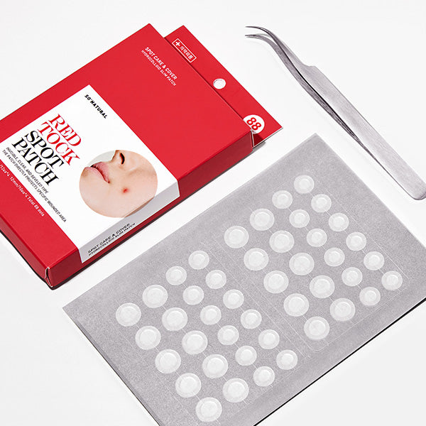 SO NATURAL Red Tock Spot Patch 88p disponible sur Ma petite Coree, ton Eshop 100% K-beauty en direct de Seoul