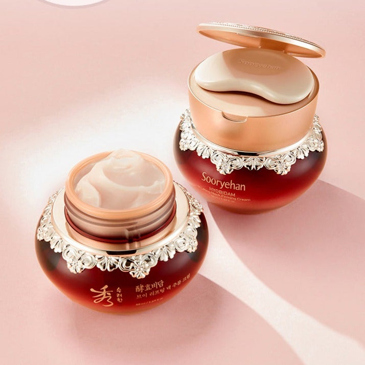 Crème anti-rides cou SOORYEHAN Hyobidam 50ml, luxe soins pour la peau, cosmétique coréenne élégante