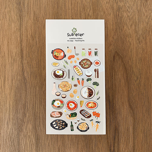 SUATELIER Food Trip #2 Stickers disponible sur Ma petite Coree, ton Eshop 100% K-beauty en direct de Seoul