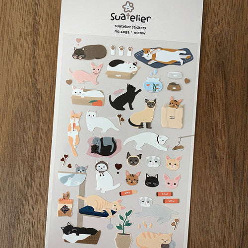SUATELIER Meow Stickers disponible sur Ma petite Coree, ton Eshop 100% K-beauty en direct de Seoul
