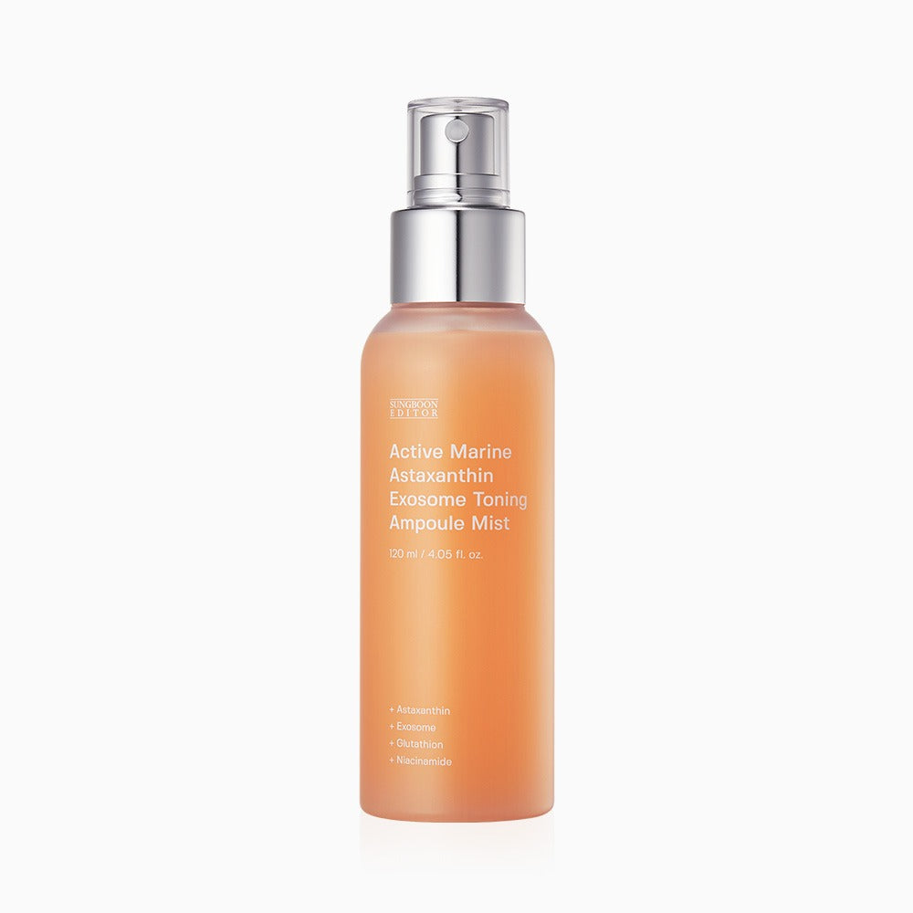 SUNGBOON EDITOR Active Marine Astraxanthin Exosome Toning AMpoule Mist 120ml disponible sur Ma petite Coree, ton Eshop 100% K-beauty en direct de Seoul