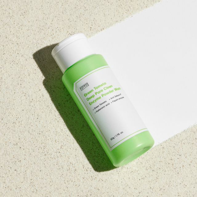SUNGBOON EDITOR Green Tomato Deep Pore Clean Enzyme Powder Wash 50g disponible sur Ma petite Coree, ton Eshop 100% K-beauty en direct de Seoul