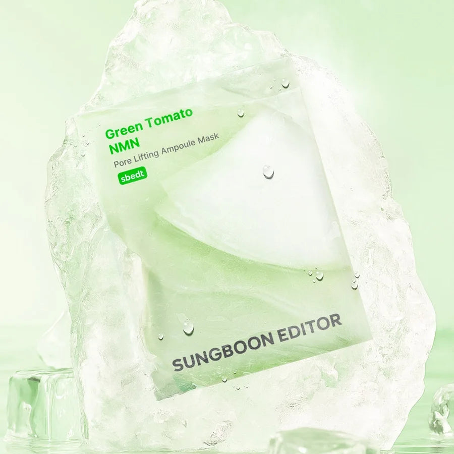 SUNGBOON EDITOR Green Tomato NMN Pore Lifting Ampoule Mask