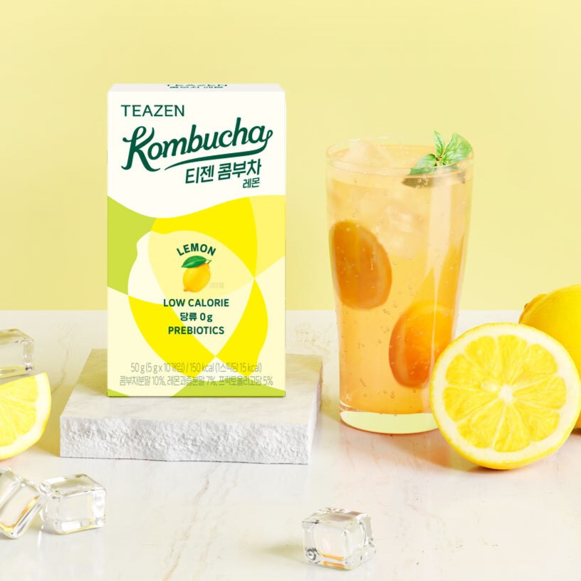 TEAZEN Kombucha Lemon 10 Sticks disponible sur Ma petite Coree, ton Eshop 100% K-beauty en direct de Seoul