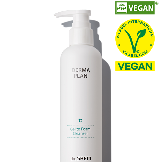 THE SAEM Derma Plan Gel To Foam Cleanser 180ml disponible sur Ma petite Coree, ton Eshop 100% K-beauty en direct de Seoul