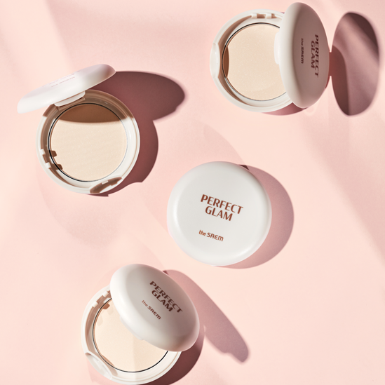 THE SAEM Perfect Glam Glow Pact 9.5g disponible sur Ma petite Coree, ton Eshop 100% K-beauty en direct de Seoul