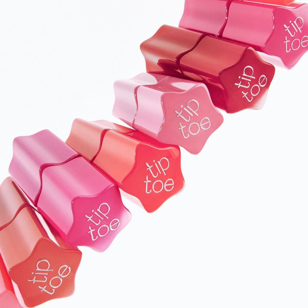 TIP TOE Glowit Sorbet Tint de la marque Tip Toe, packaging rose glacé sur fond blanc, gros plan visuel.