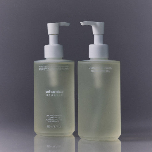 WHAMISA Organic Flowers Cleansing Oil 260ml disponible sur Ma petite Coree, ton Eshop 100% K-beauty en direct de Seoul