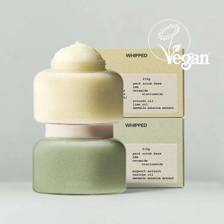 WHIPPED Vegan Pack Scrub 210g disponible sur Ma petite Coree, ton Eshop 100% K-beauty en direct de Seoul