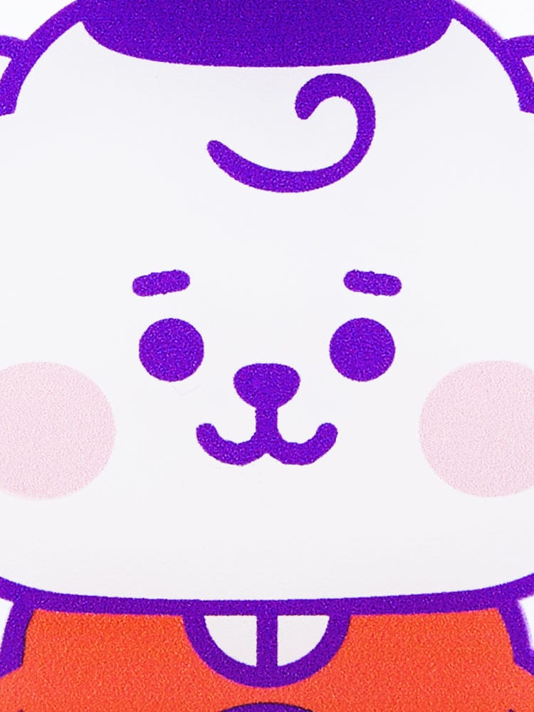 BT21 RJ BABY MINI ACRYLIC STAND K-EDITION ver.2 : visuel gros plan de RJ, alpaga BT21, accessoire papeterie officiel LINE FRIENDS.