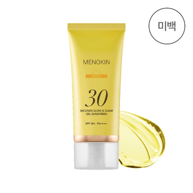 MENOKIN 30 Sekunden Gel-Sonnencreme Glow & Clear Bright SPF50+ 50 ml