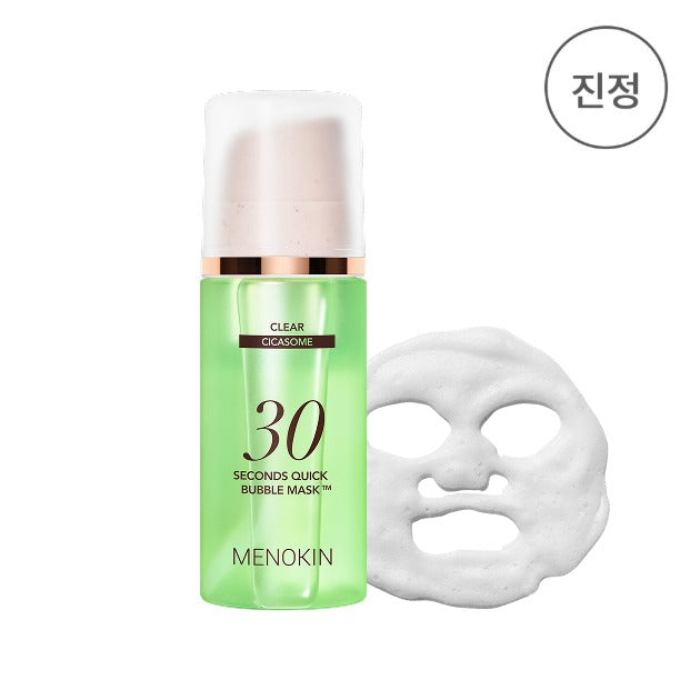 MENOKIN 30 Secondes Quick Bubble Mask Clear 100 ml